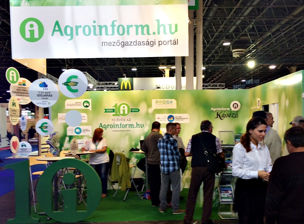 Az Agroinform.hu a G pavilon 404/A standján várja a látogatókat