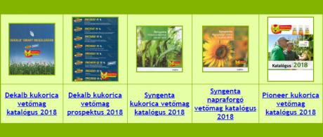 Kukorica vetőmag katalógus 2018